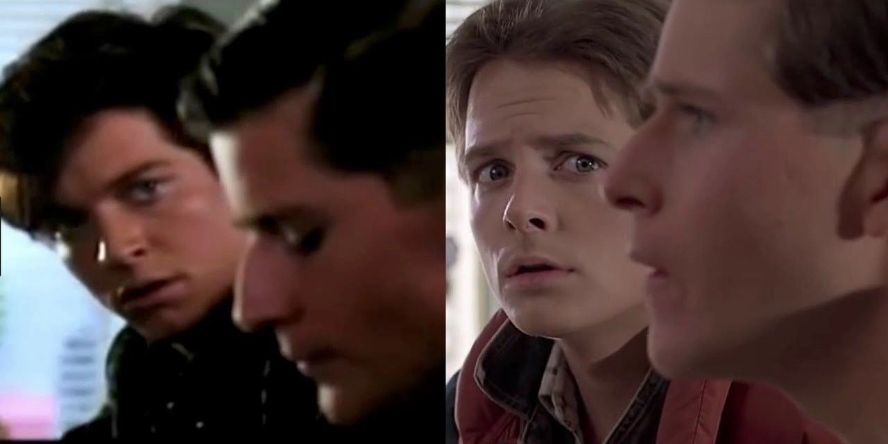 Eric Stoltz comparing to Micheal J. Fox in Back To The Future - © to the owners