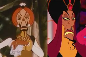 Jafar in La Rosa di Bagdad VS Jafar in Disney's Aladdin ©