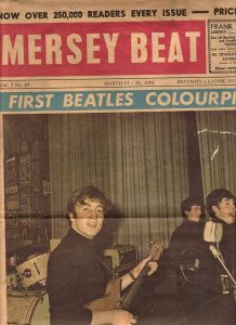 Mersey Beat newspaper cover with The Beatles, 20th March 1964