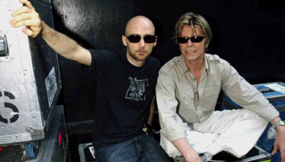 Moby and David Bowie - Footage from Moby documentary "Moby Doc" - copyright to the owners