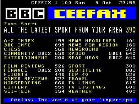 Televideo BBC Sport